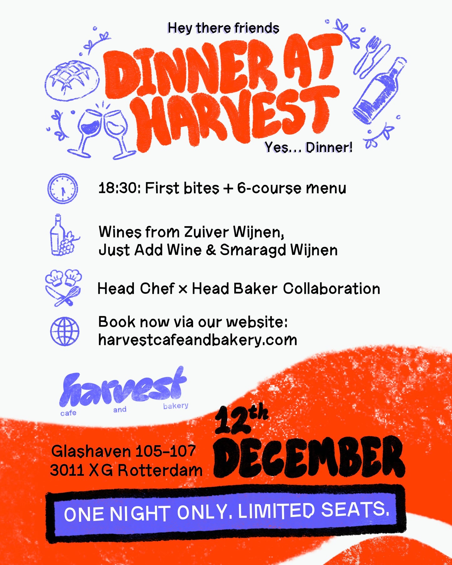 HARVEST DINNER DECEMBER 12TH