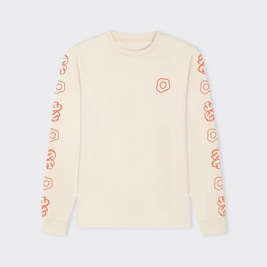 Harvest Cafe & Bakery Over Size Long-Sleeve T-shirt "How Do You Like Your Eggs" (unisex).